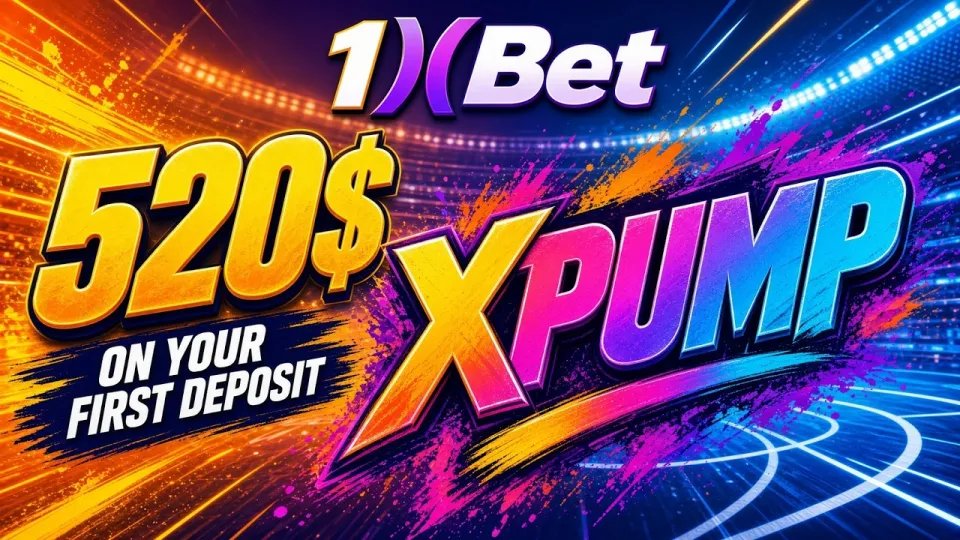 Promo Code 1XBET XPUMP gives new players a 100% first-deposit bonus of up to $520 when entered during registration